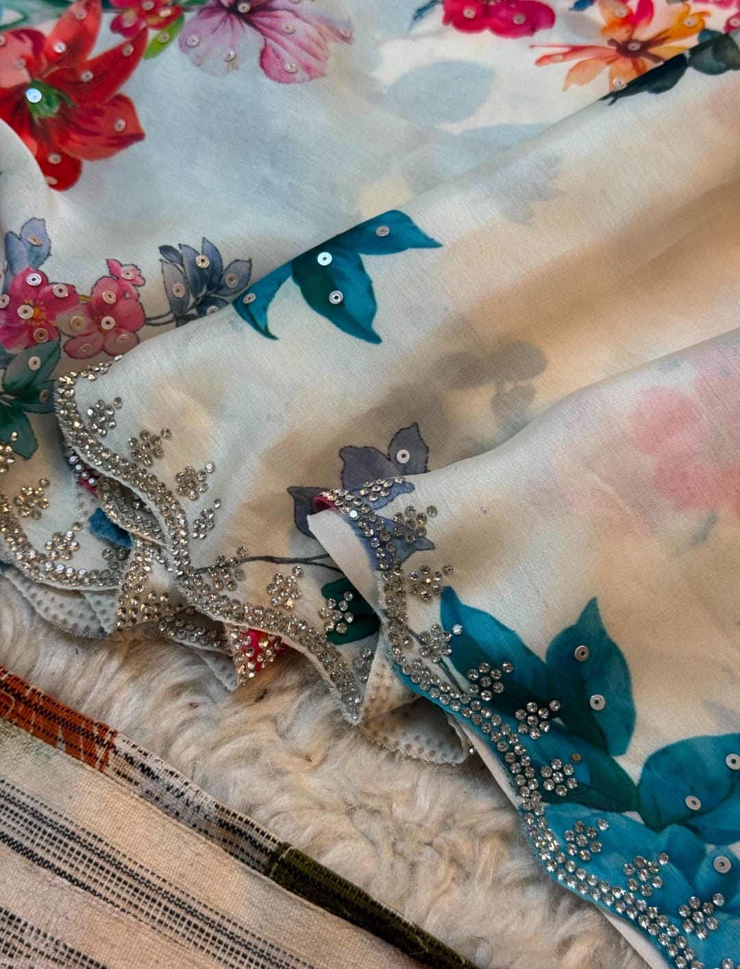 printed saree