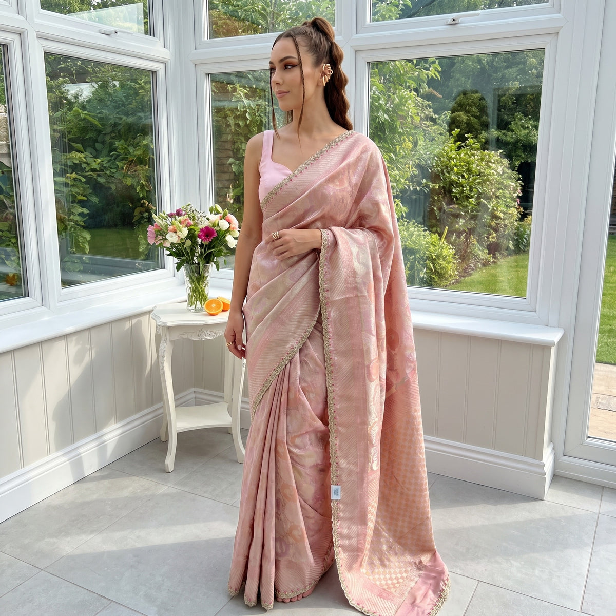 Rich look banarasi saree