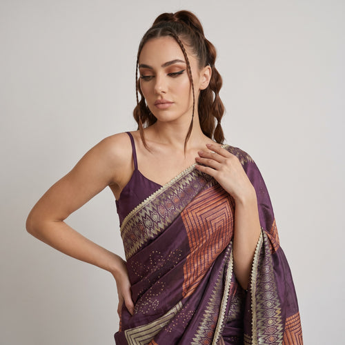 3D designer silk saree