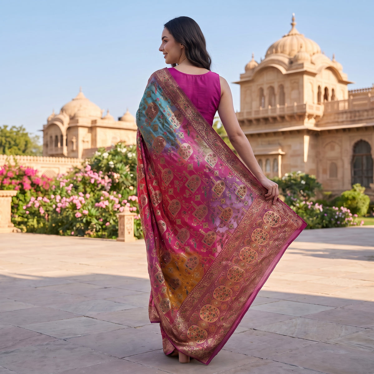 Royal Rangkat Heavy Embroidered Saree