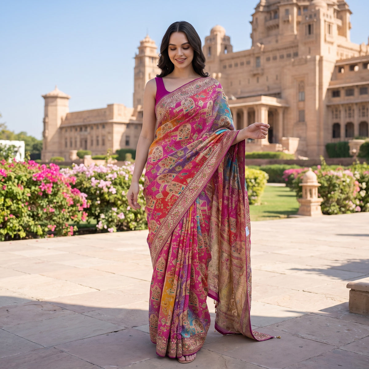 Royal Rangkat Heavy Embroidered Saree