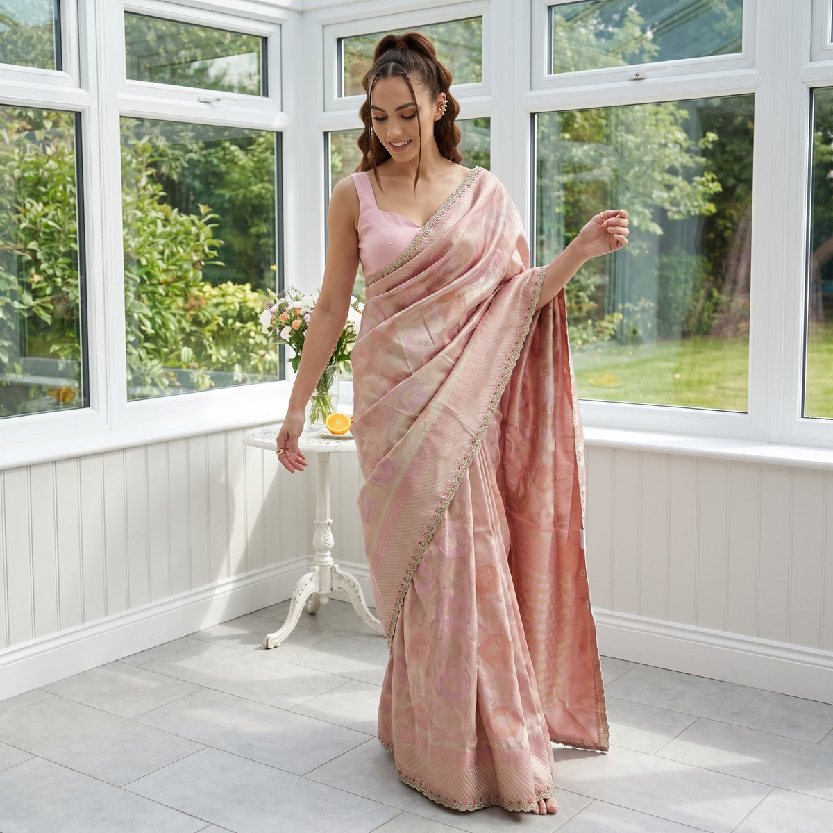 Rich look banarasi saree
