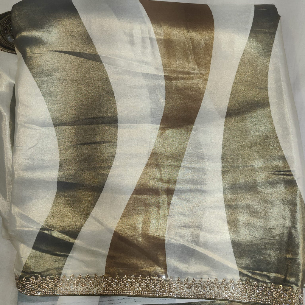 Designer printed saree