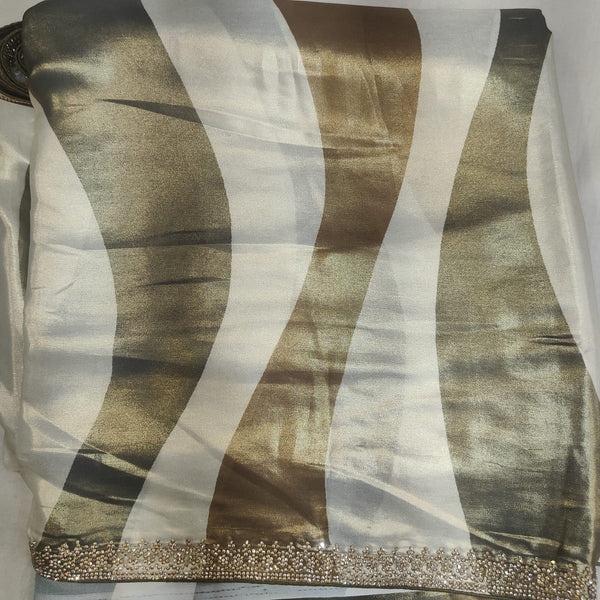 Designer printed saree