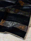 Designer black saree