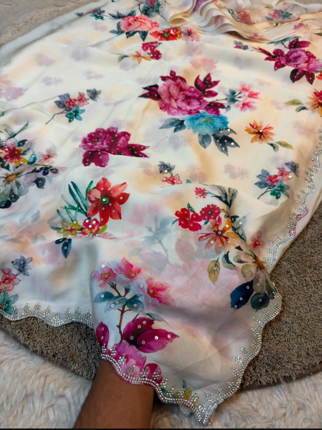 printed saree